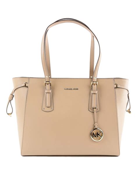 décolleté michael kors beige|michael kors leather tote.